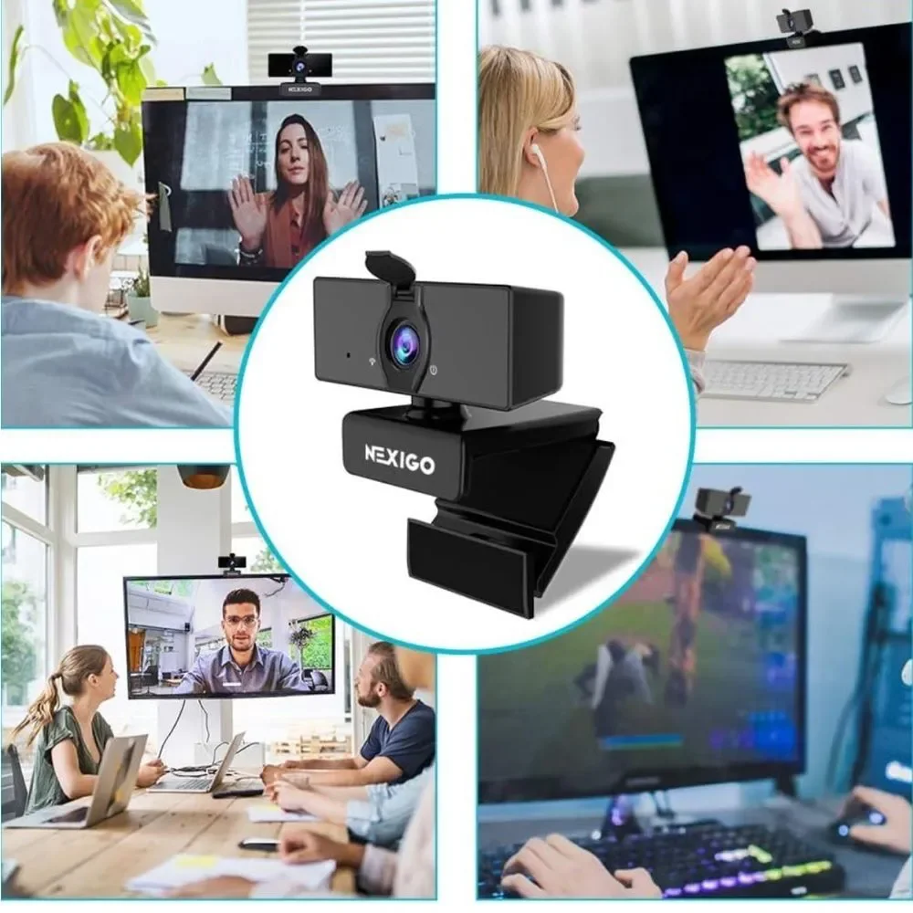 NexiGo‎ N660 1080P Business Webcam • Dual Microphone & Privacy Cover